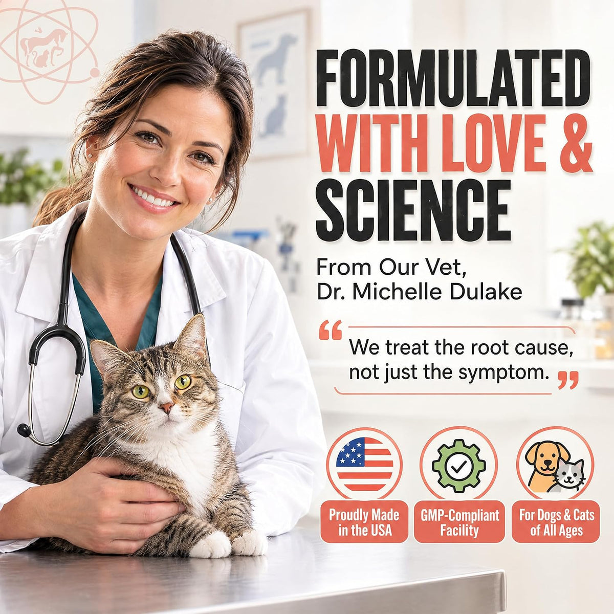 Probiotics + Prebiotics for Dogs and Cats – 60 Scoops