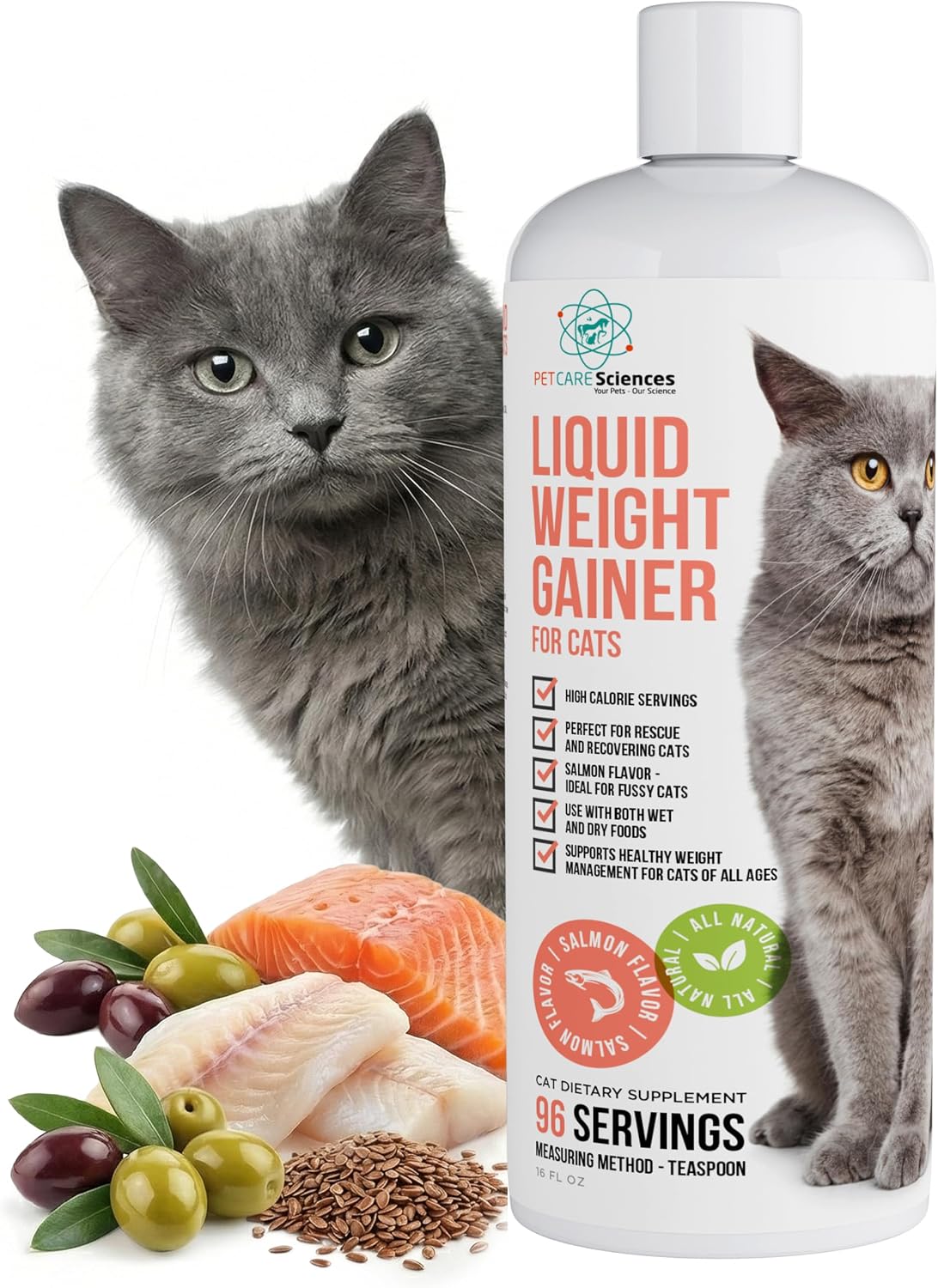 Cat Liquid Weight Gainer, Supplement for Cats, Supports Healthy Weight Gain