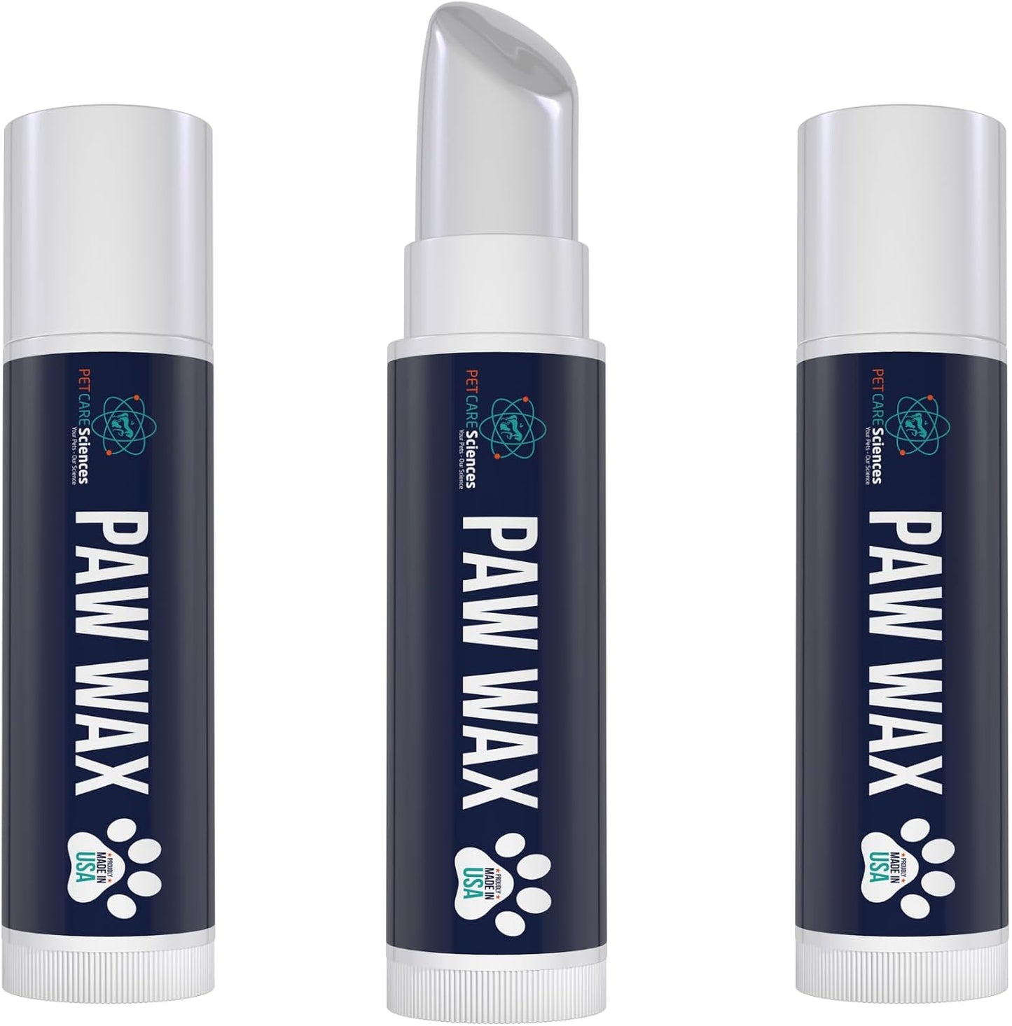 PET CARE Sciences Paw Wax 3 Sticks - Paw Soother for Dogs - Paw Pad Moisturizer - Dog Paw Cream - Cat Paw Balm or Snout Soother for Dogs