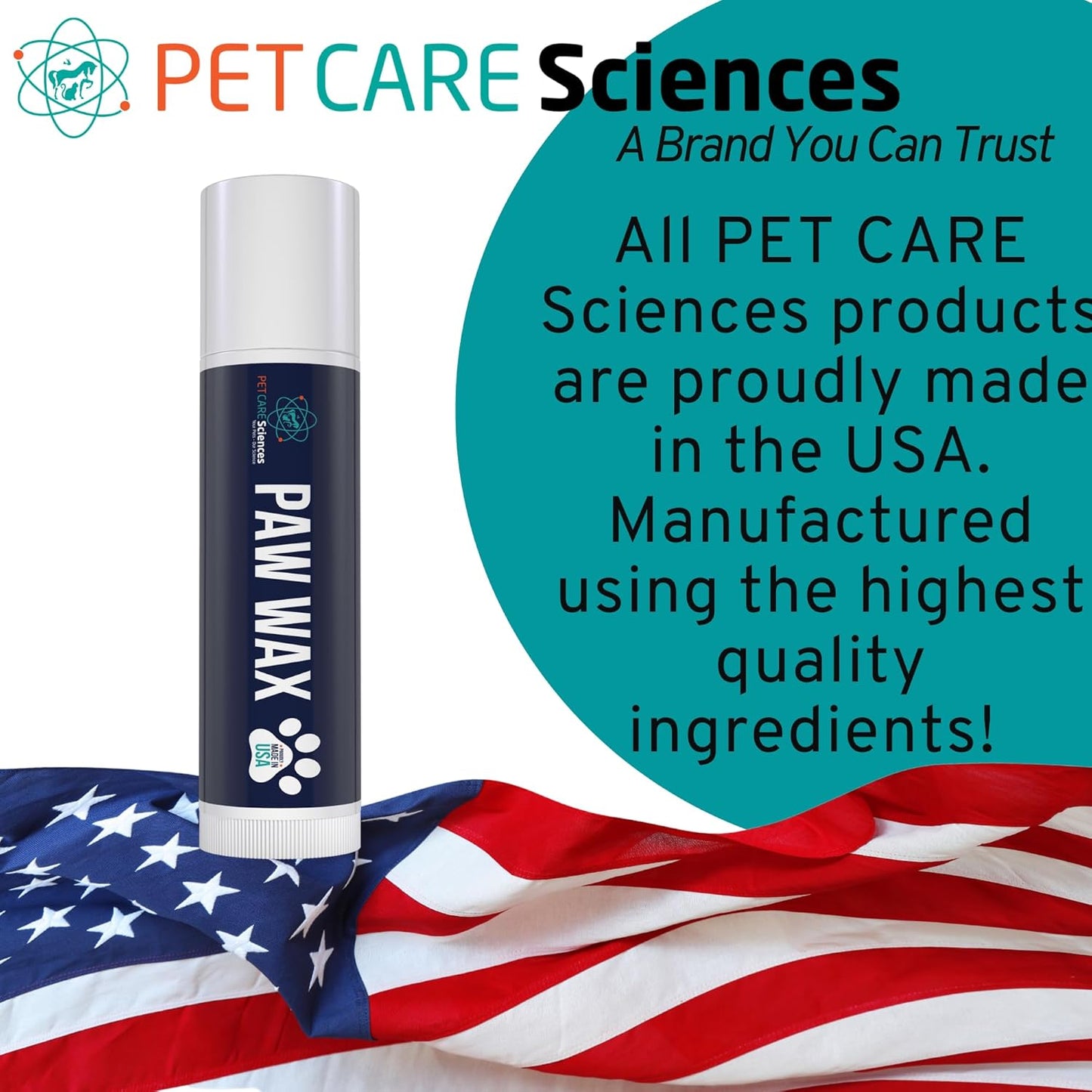 PET CARE Sciences Paw Wax 3 Sticks - Paw Soother for Dogs - Paw Pad Moisturizer - Dog Paw Cream - Cat Paw Balm or Snout Soother for Dogs